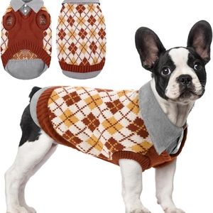 ASENKU Dog Warm Sweater, Puppy Knit Sweater, Soft Winter Pullover MEDIUM Dogs